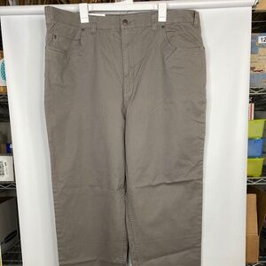 Harbor Bay HB Continuous Comfort GRAY Cotton/Spandex Chinos Mens Pants 44x34